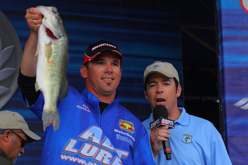 Maryland's Grant Goldbeck Surges to Day 1 Lead at Bassmaster Elite