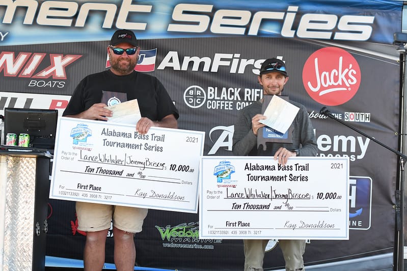 Lance Whitaker and Jeremy Briscoe win Wheeler Lake with 25.43 pounds of