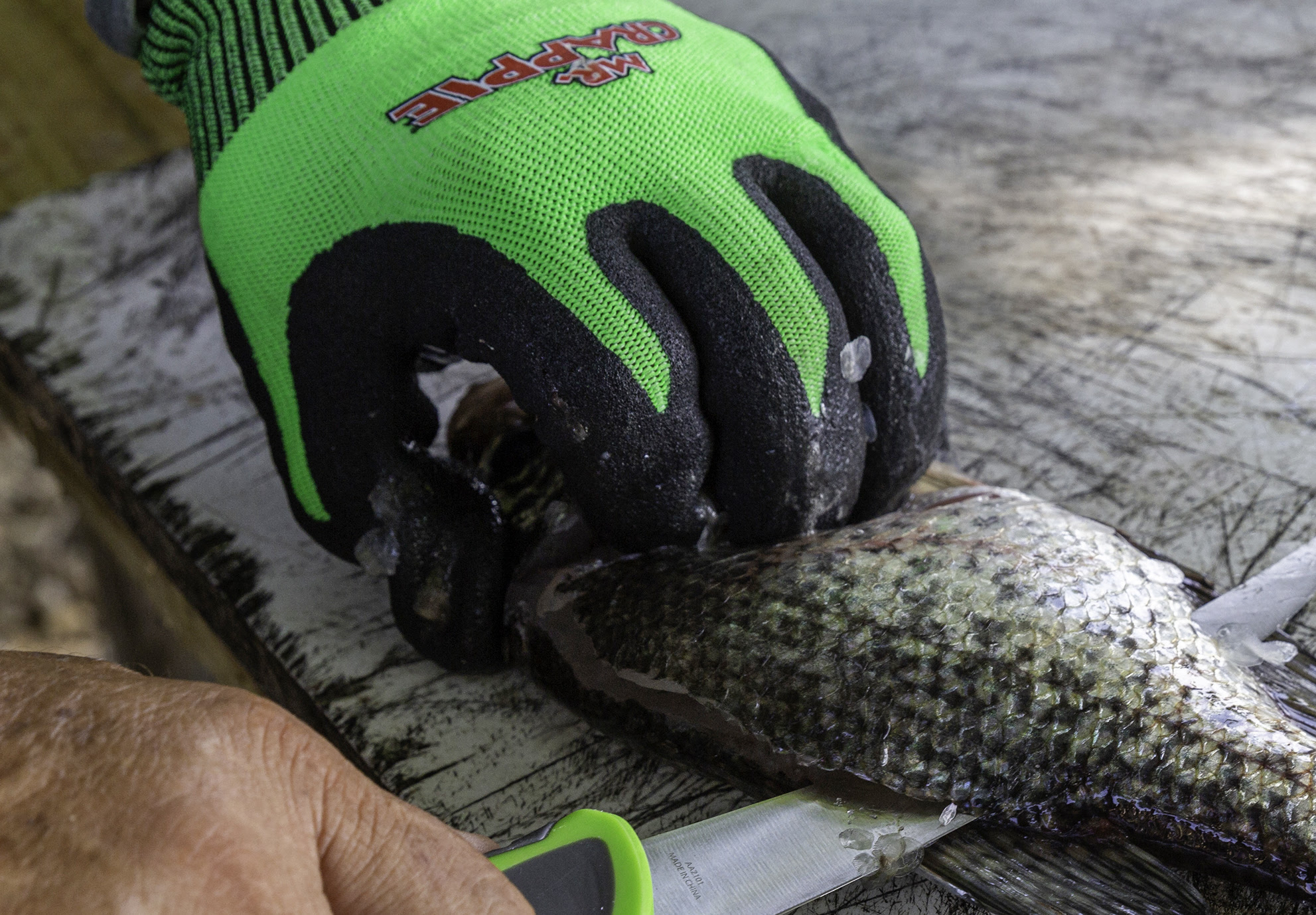 Mr. Crappie Slab-Slanger Gloves are Your Newest Fish Cleaning Ally