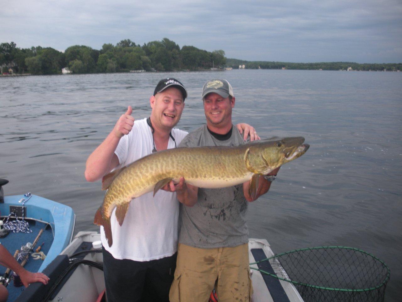 Big muskie caught on Okauchee in Oconomowoc, WI on 6/17/2010 MuskieFIRST