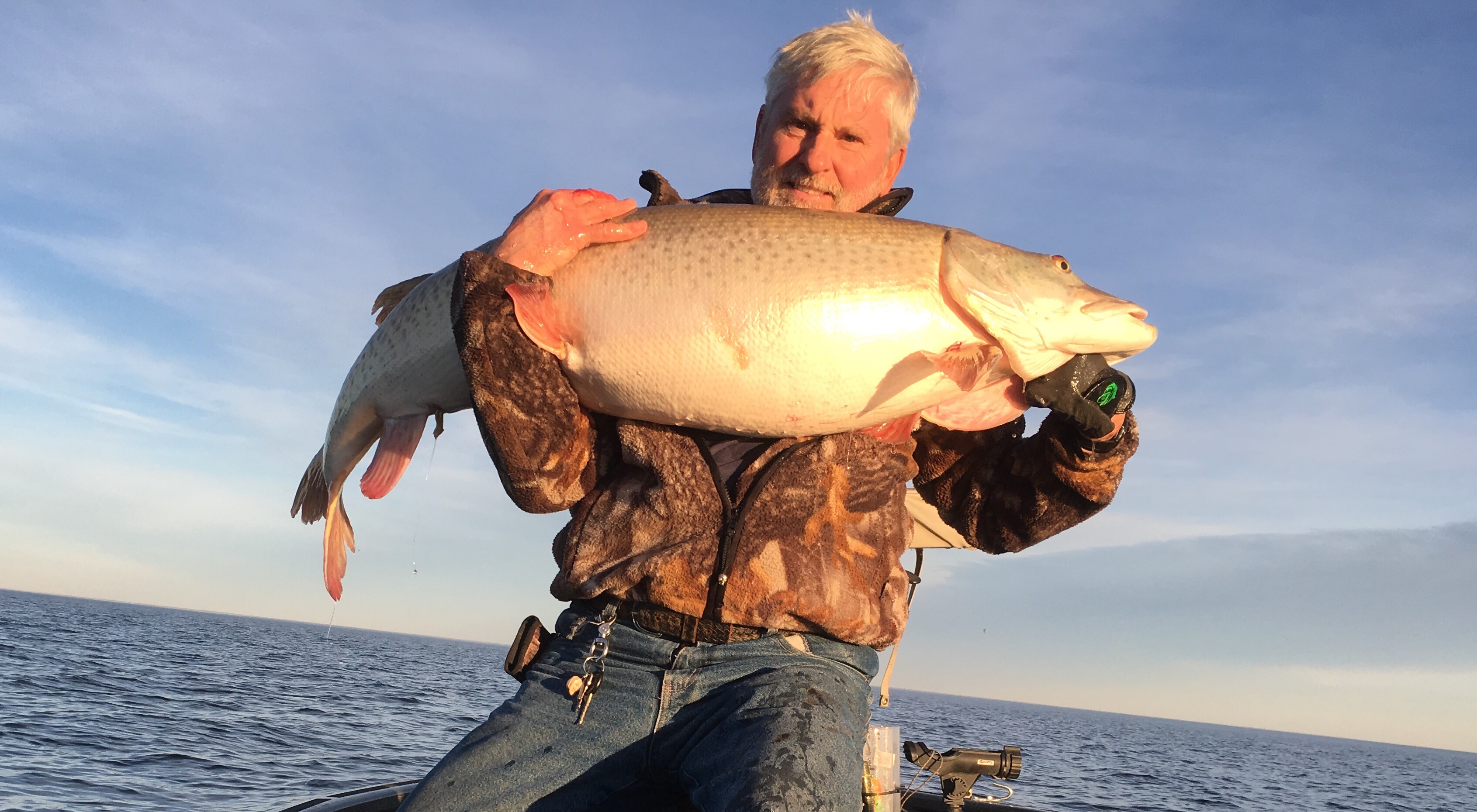 Big muskie caught on Mille Lacs Lake in Isle, MN on 11/14/2015