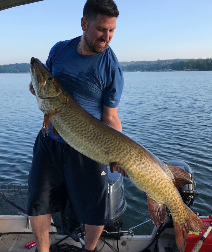 51.5 inch muskie from Chautauqua Lake, New York on 07/15/2018
