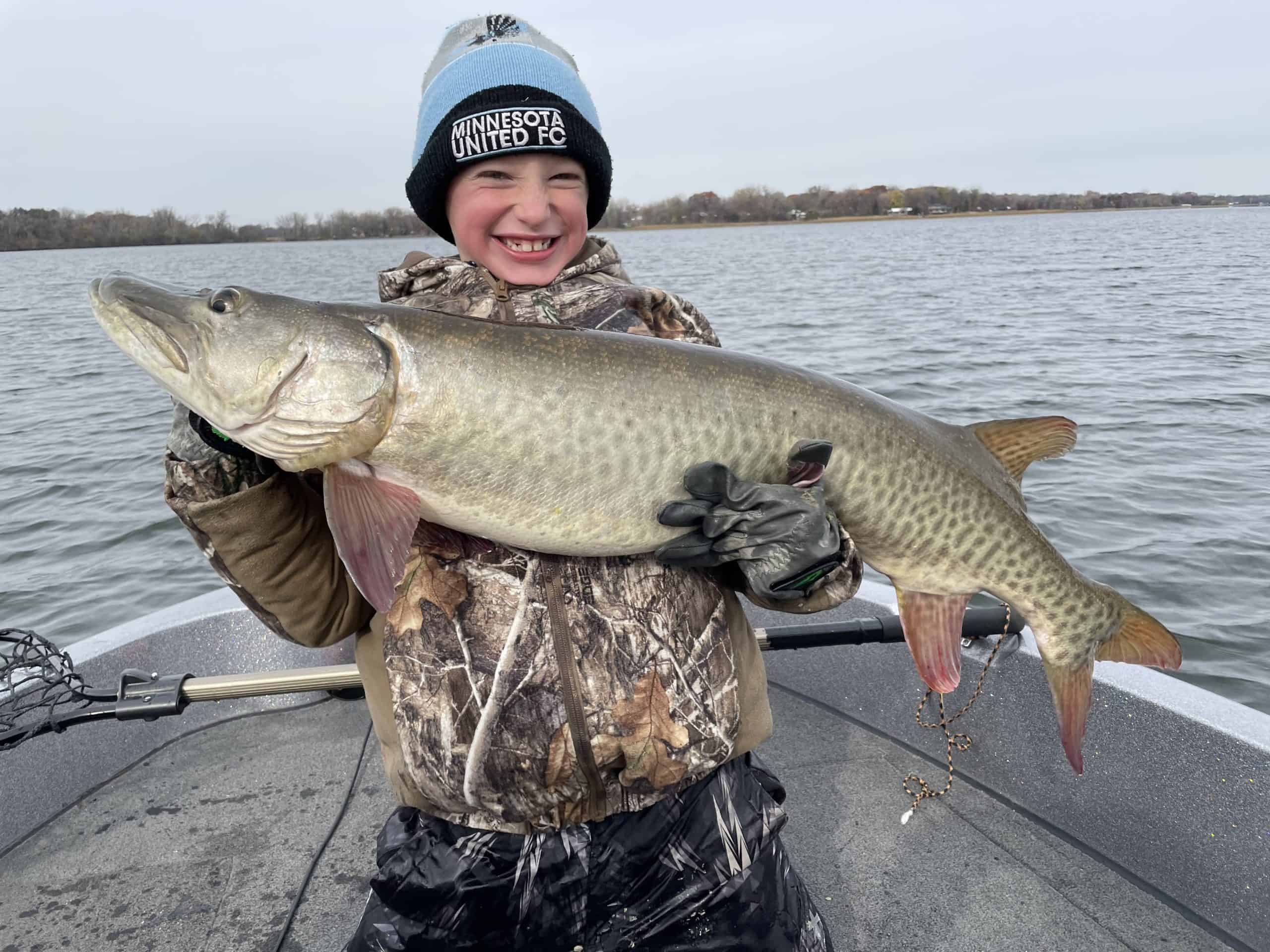 44 inch muskie on Bald Eagle in Minneapolis Minnesota on 10/25/2020