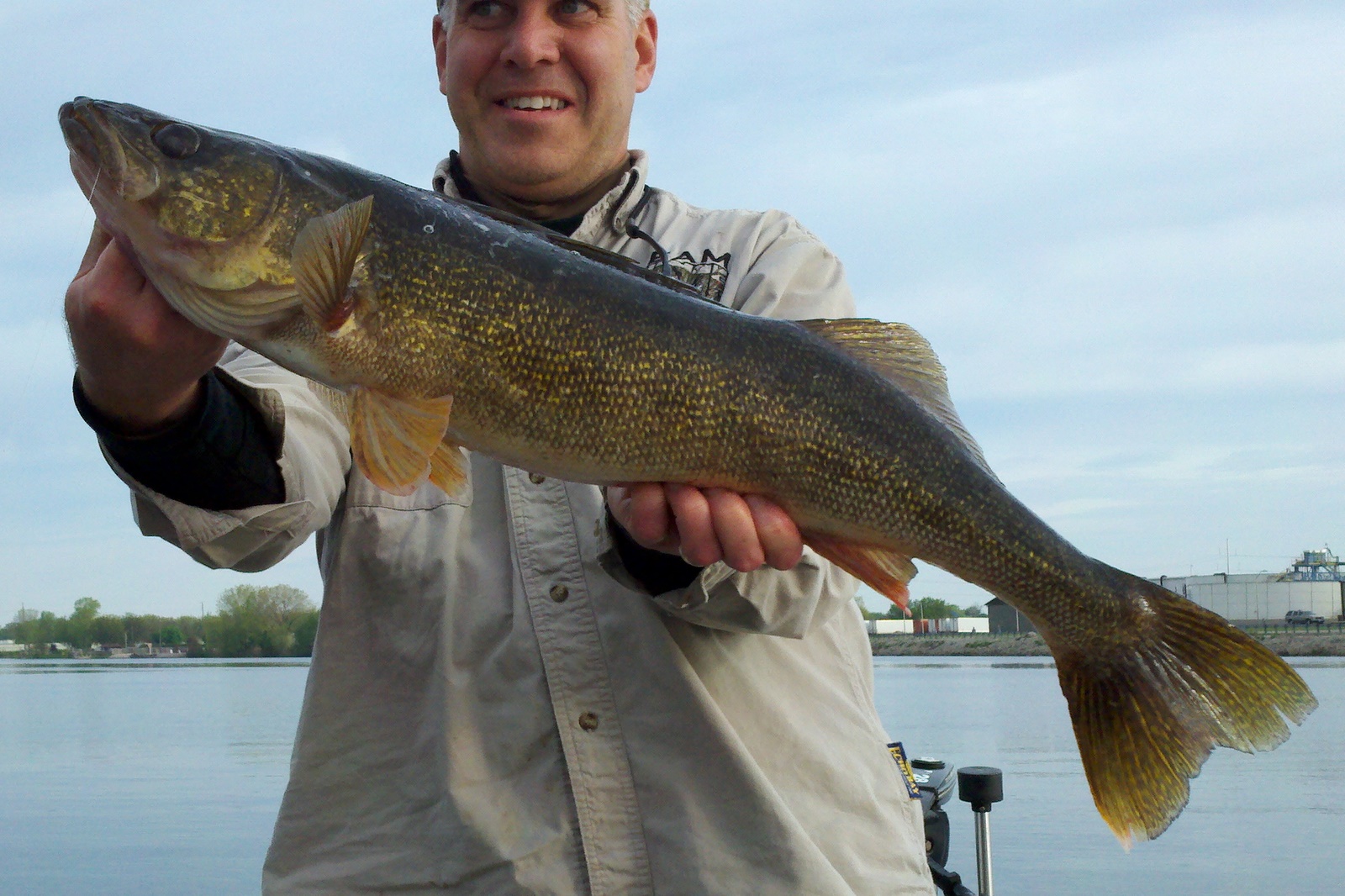 Big Walleye caught on Lake Michigan Green Bay in City X, WI on 5/28/2011 WalleyeFIRST