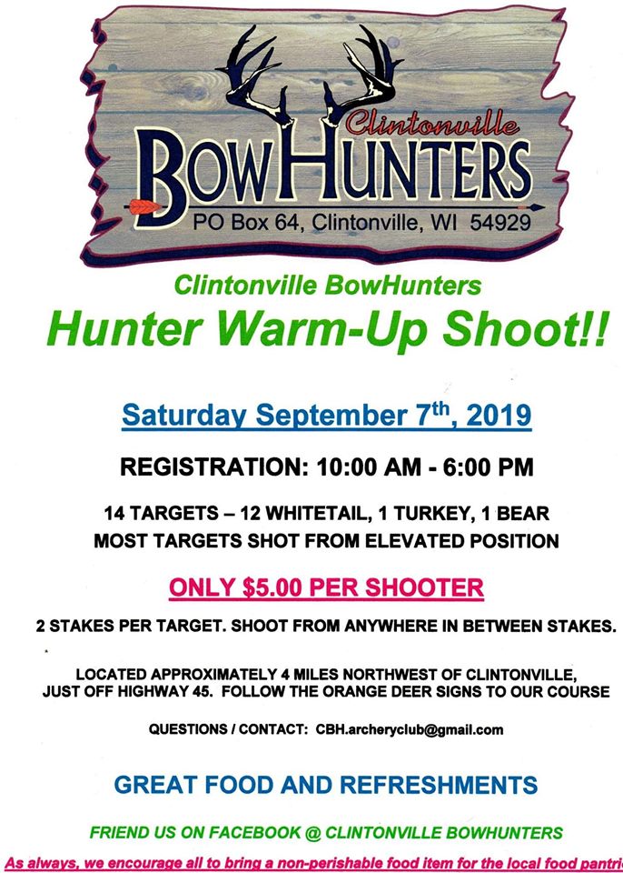 Wisconsin Archery Shoot Sept7th WhitetailFIRST