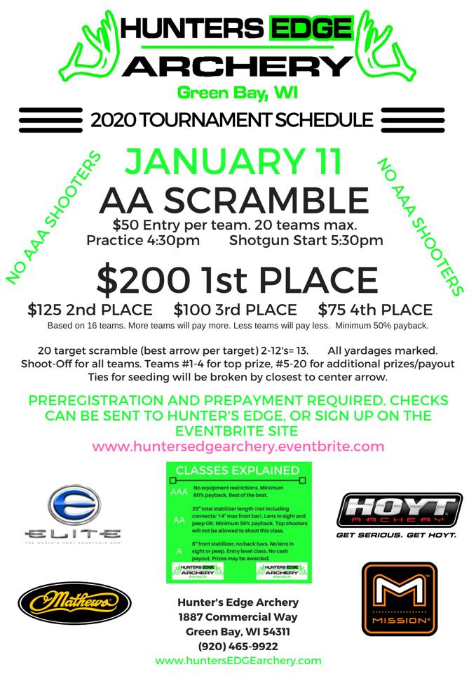 Hunters Edge Archery 2020 Schedule WhitetailFIRST