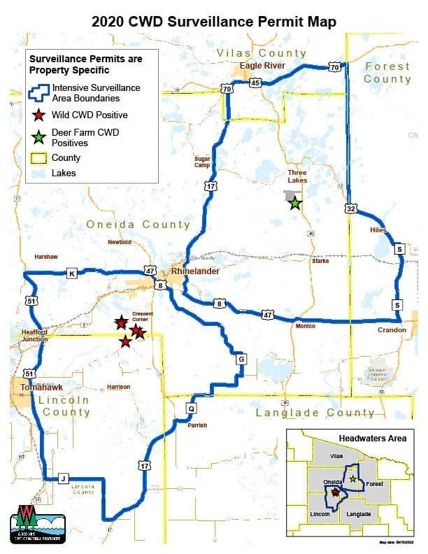 Wisconsin Free CWD Surveillance Harvest Permits Available To Deer Hunters In Lincoln And Oneida