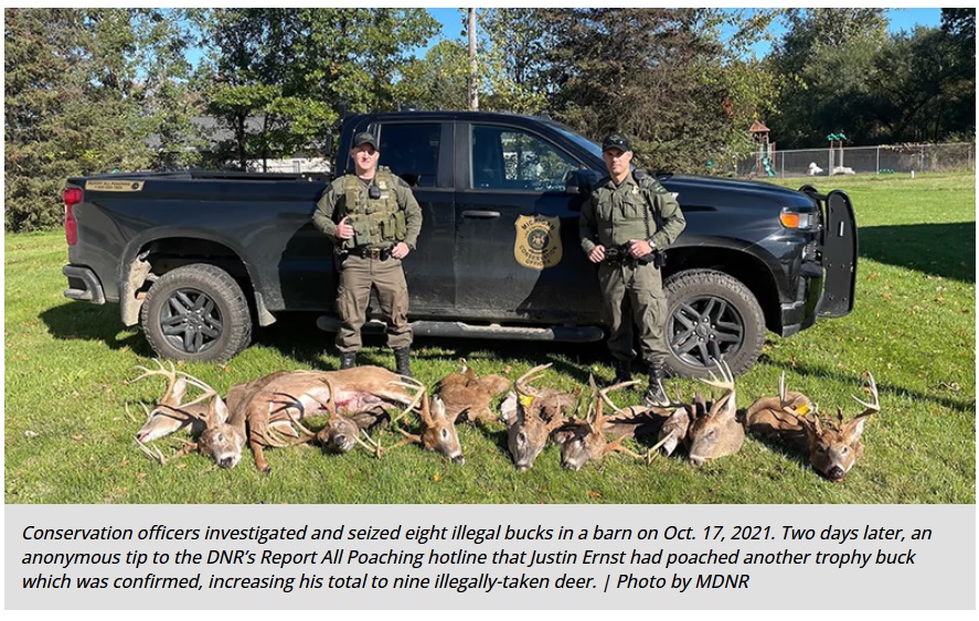Decatur man gets jail time, fines, lifetime loss of hunting privileges for poaching nine trophy