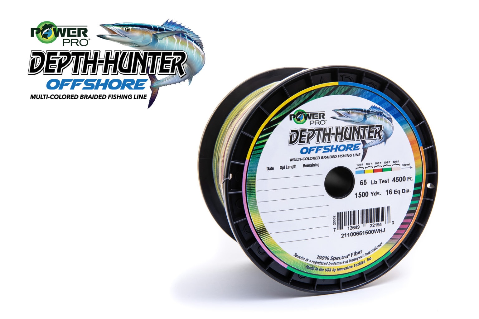 New Depth Hunter Offshore Multi Colored Braid From Power Pro